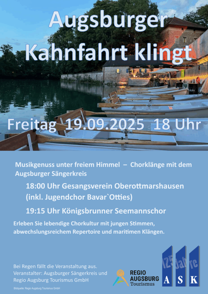 Augsburger Kahnfahrt klingt